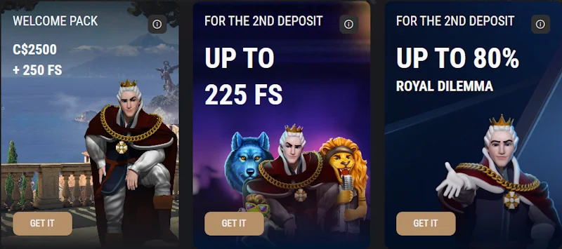 King Billy Casino bonuses