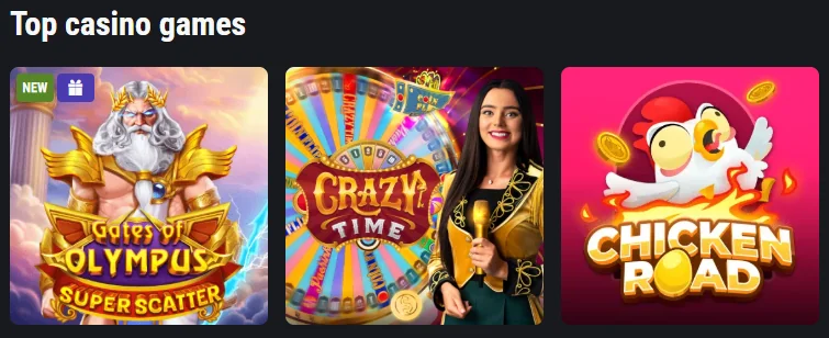 King Billy Casino top games